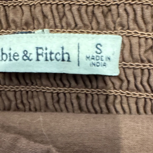 Abercrombie Brown Puff Sleeve Top - Picture 3 of 3